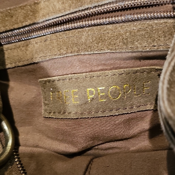 Free People Brown Suede Hobo Bag - Picture 3 of 6
